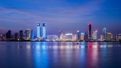 風光, 江西, 南昌, 贛江, 索尼, 色彩, 黃昏 - 風中搖擺 - 圖蟲攝影網